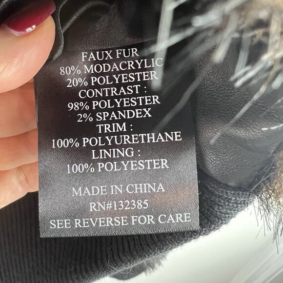 Love Token Coat Faux Fur Brown Bomber zip light soft fuzzy Jacket M - Picture 5 of 7